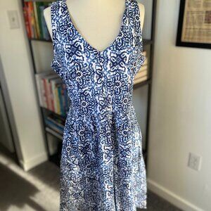 MILLY for Design Nation Blue & White Dress size 8